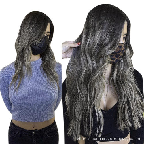 Top selling No any split ends Clip in Human Remy Hair Extensions 7pcs Straight Natural Real Hair Clip in Hair Extensions